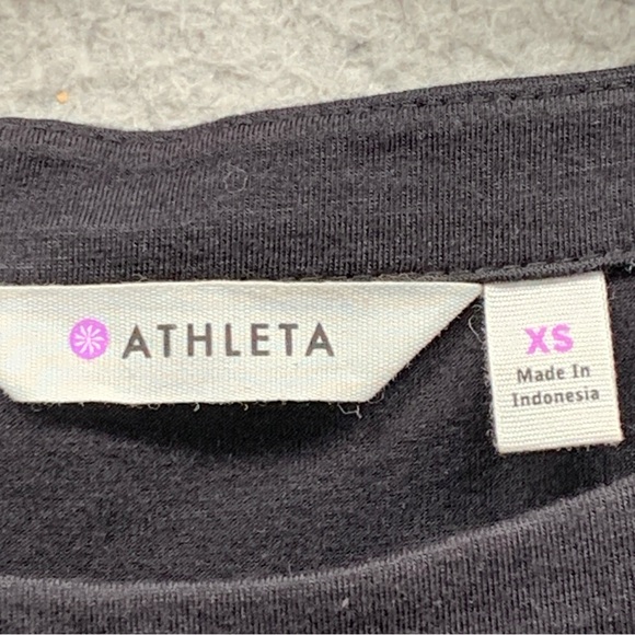 Athleta Westwood Bodycon Dress Black Tiered Waist Ruched Soft Stretch Size XS - Picture 3 of 16